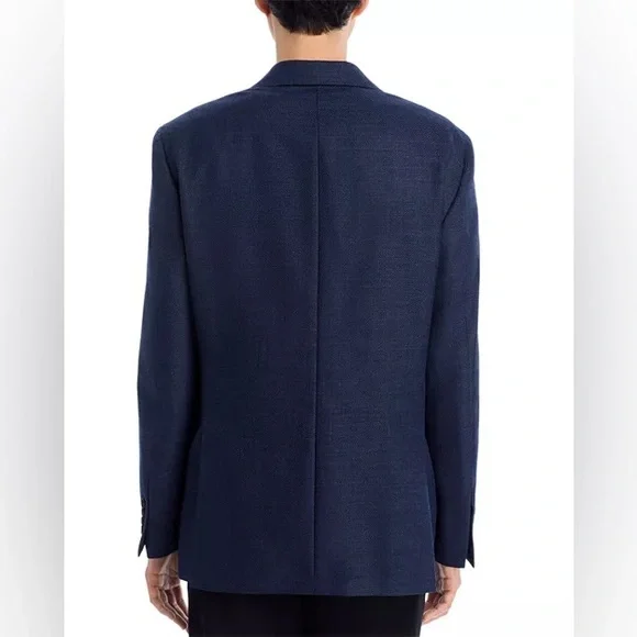 Hart Schaffner Marx Men's New York Fit Textured Sport Coat, Navy, 40R